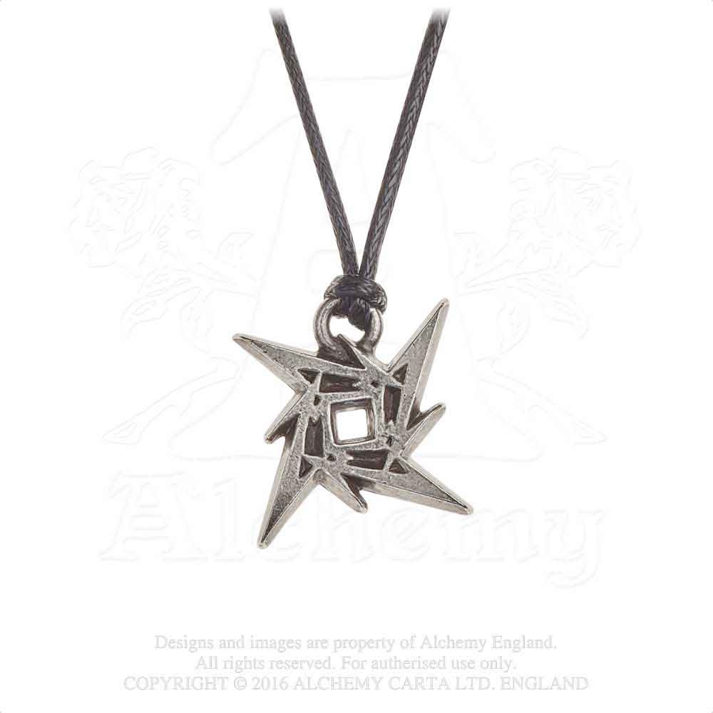 Alchemy Metallica - Ninja Star Collier - Couleur argent